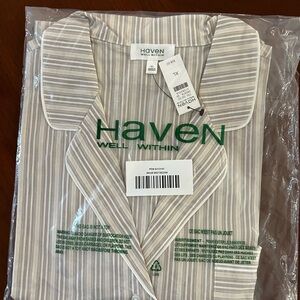 Haven Women's Striped Pajama TOP